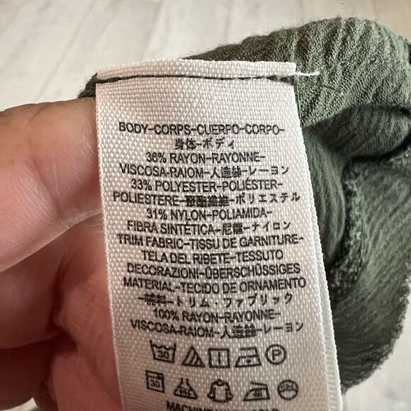 Free People Dusty green  Taupe Tank Dress Tunic size XS. - Picture 8 of 8